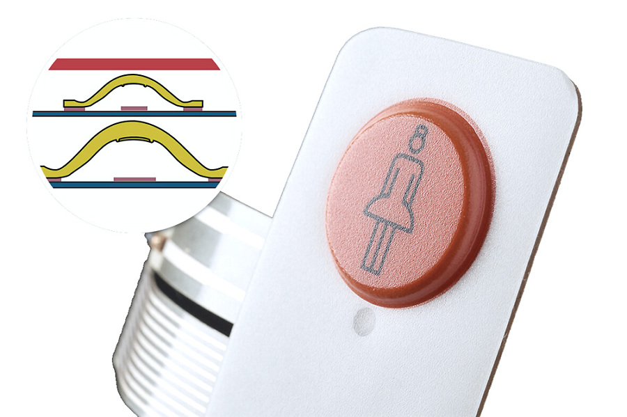 Claviers à membrane avec touches à deux niveaux -Marquage en relief_0