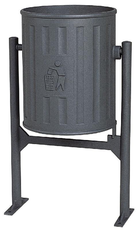 Corbeille en métal Tramontana - Fonte ductile - 60L - 34kg_0