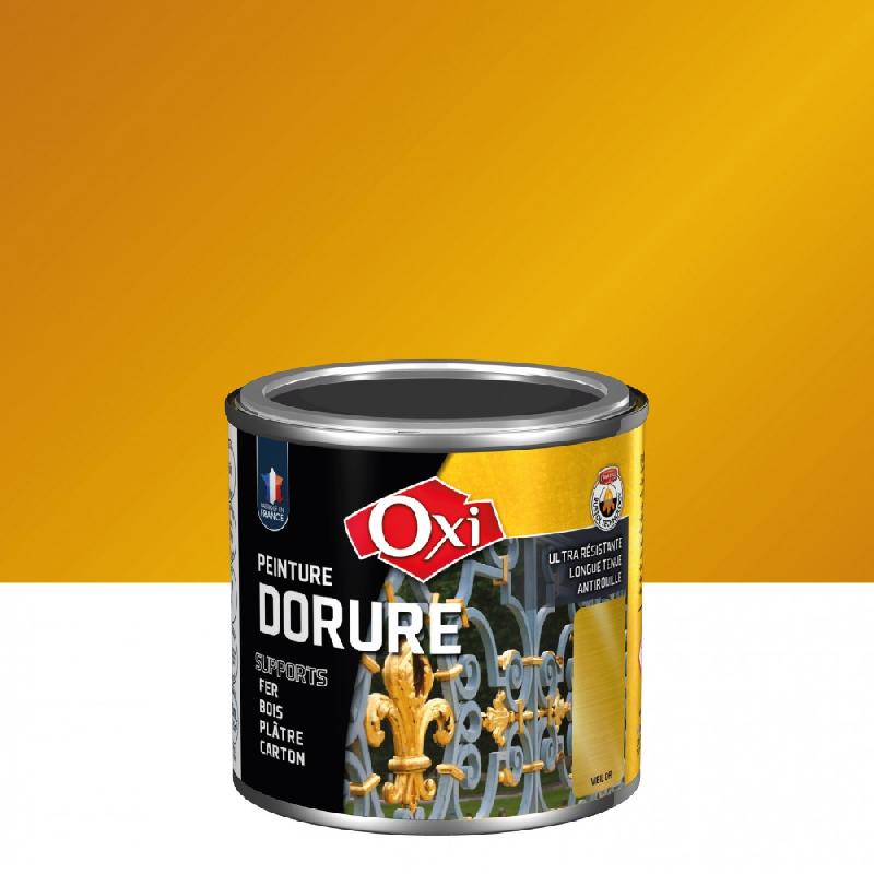 Peinture antirouille dorure patiné vieil or 0.125 L - Oxytol - Ultra-résistante intérieur & extérieur_0