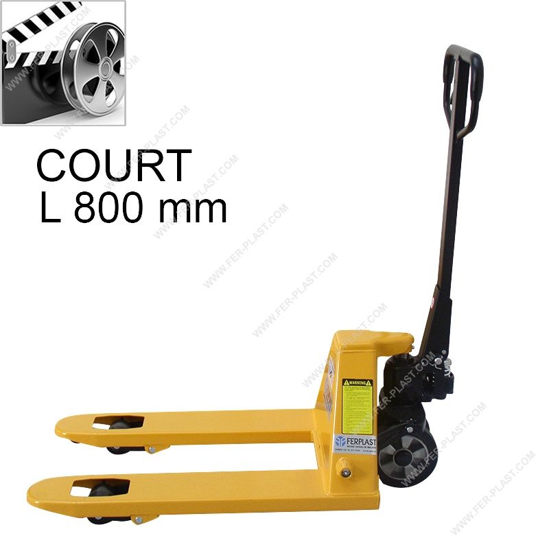Transpalette manuel court FPBF25 L800 - 2500 kg - Ferplast_1