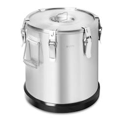 Helloshop26 - Conteneur isotherme inox alimentaire professionnel traiteur chaud froid (22 litres, double paroi isolée, couvercle 14_0004273 - 3000195_0