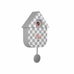 Horloge murale moderne Cuckoo Checker Gris et blanc Karlsson - gris plastique 8714302739217_0