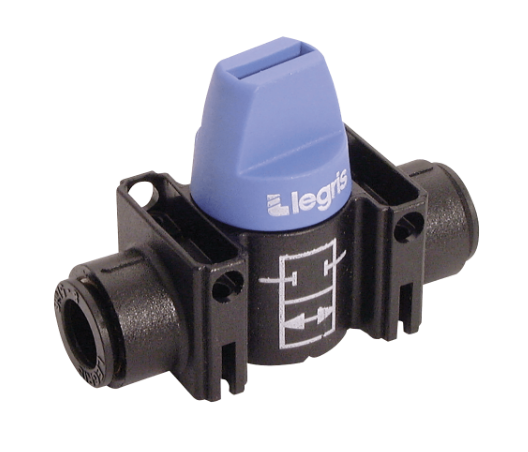 Mini-vannes à boisseau sphérique - 2/2 avec connexion enfichable - Variantes BSPP et Push-in - Pirtek_0