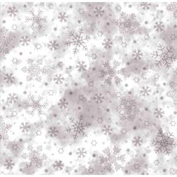 Nappe de Noël Givre Argent en toile cirée – Carré 100 x 100 cm – Livraison roulée sur tube - argenté plastique polypropylène 3452968092127_0