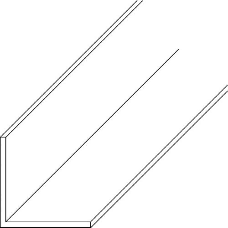 Profils l pvc blanc longueur 2,6m - dimensions 30x30mm_0