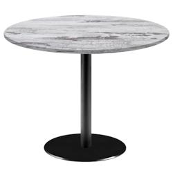 Restootab - Table Ø120cm - modèle Rome chêne d'islande - marron fonte 3760371519736_0