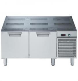 Soubassement frigorifique - 2 tiroirs 1200mm (-15°c/-20°c) avec panneaux frontaux, latéraux et arrières en acier inoxydable aisi 304 - 371124_0