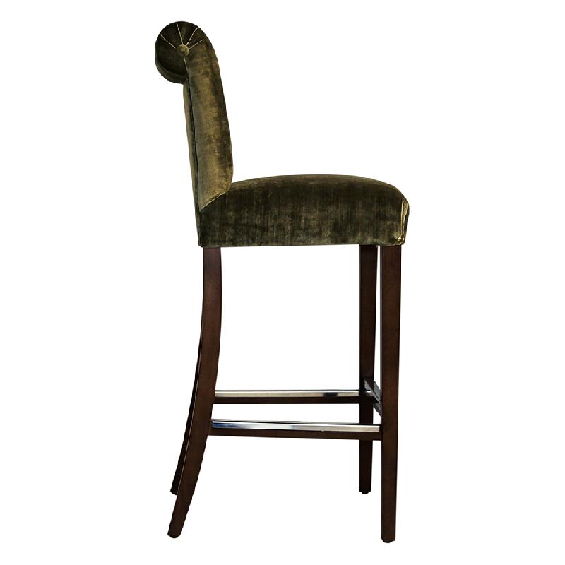 Tabouret de restaurant 82 Crosse - Hauteur 108 cm - Largeur 43 cm - Profondeur d'assise 50 cm_0