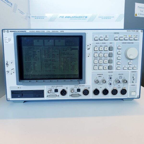 Upd - analyseur audio - rohde and schwarz - 2hz - 300khz - analyseur de spectre audio_0