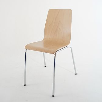 Chaise empilable 108 - Meubles Gaille SA - Dossier droit - Empilement par 6 pièces_0