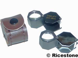 1FB) LOUPE TRIPLET 20X18MM HORLOGER-BIJOUTIER