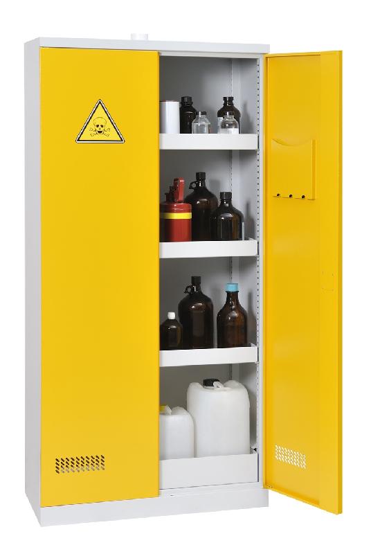 Armoire de sûreté ECO pour produits chimiques - haute - 2 portes manuelles - 1950 mm_0