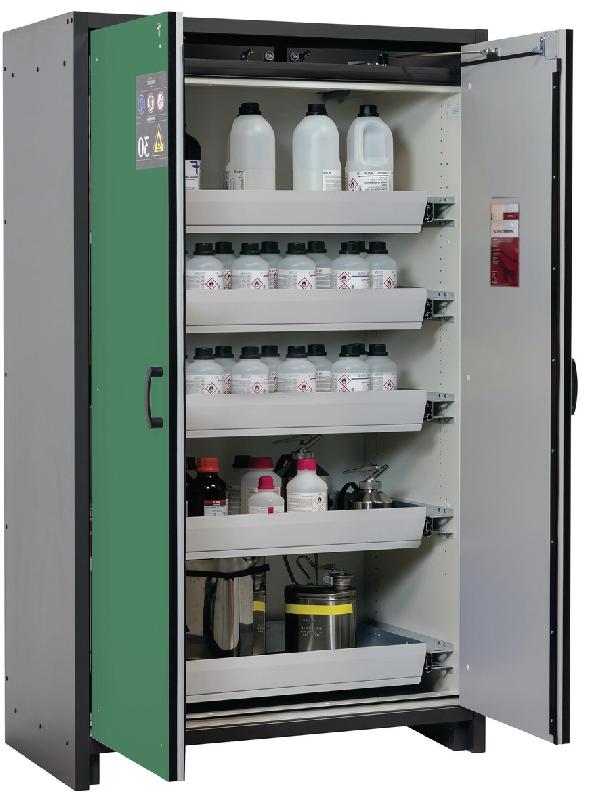 ARMOIRE SÉCURITÉ Q-CLASSIC-30 Q30.195.116 GRIS/VERT - MANUTAN COLLECTIVITÉS