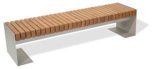 Banquette Bordeaux - Design minimaliste - Acier galvanisé et bois Douglas résistant_0