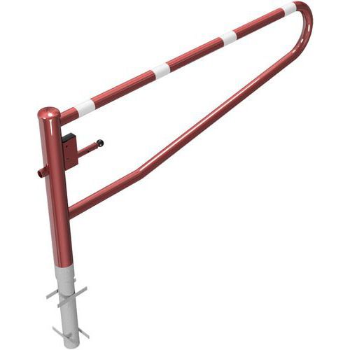 BARRIÈRE À BÉTONNER AVEC SERRURE PROFILÉE À PISTONS-2000 MM - SCHAKE