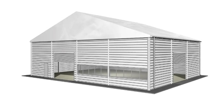 Bâtiment industriel non isolé - HTS TENTIQ GMBH - stockage de marchandises et activités non sensibles_0