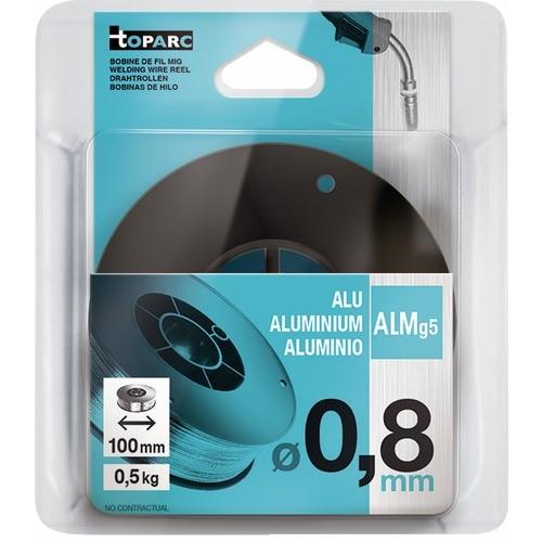 BOBINE FIL DE SOUDURE - ALU - FIL PLEIN - POUR POSTE MIG/MAG - DIAMÈTRE FIL 0,8 MM - 0,5 KG GYS