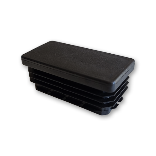 Bouchon plastique noir rectangulaire - 80 x 40_0