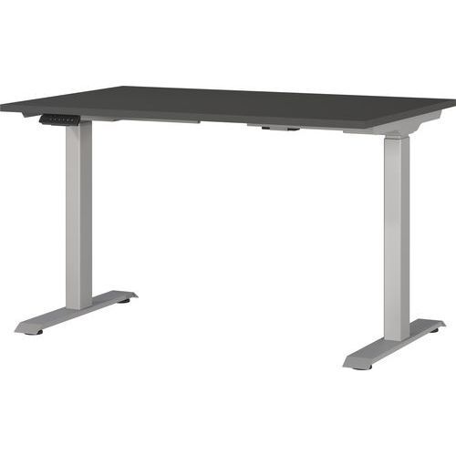 BUREAU RÉGLABLE ÉLECTRIQUE GW-MAILAND-120CM-GRAPHITE/ARGENT - GERMANIA
