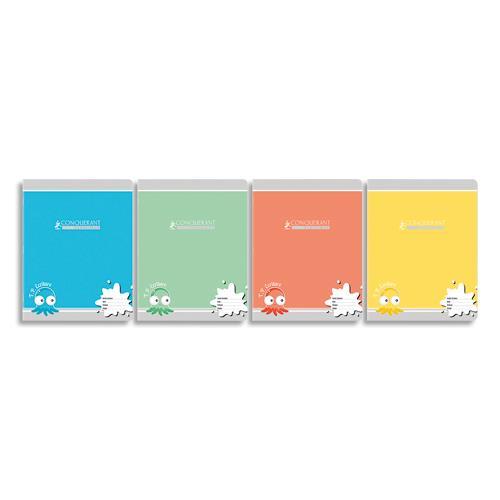 CAHIER TRAVAUX PRATIQUES MATERNELLE 32P 17 X 22 CM - CONQUERANT - 90G DL 4 MM/UNI COUVERTURE CARTE - LOT DE 15