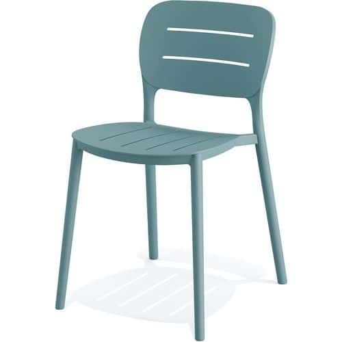 CHAISE EMPILABLE PROPI EN PP - BLEU - VEBA