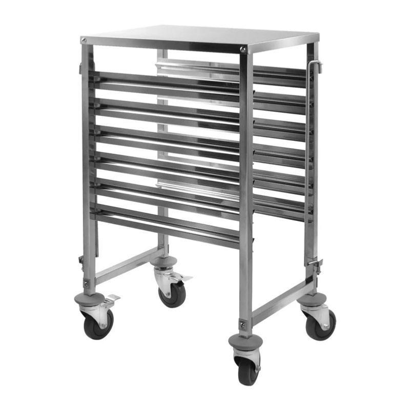Chariot inox à 6 plateaux GN 1/1_0