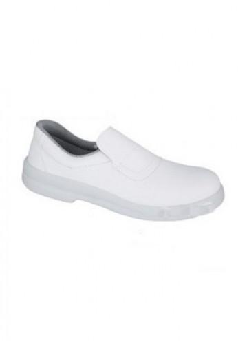 Chaussure de cuisine blanche - Norme ISO 20345:2011 S2 SRC - Semelle antidérapante et embout acier_0