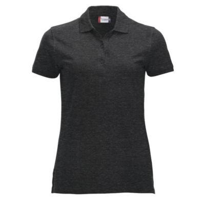 CLIQUE Polo MC Femme Anthracite Chiné S_0