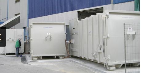Compacteur à vis-sans-fin - broyage et compactage de matériel recyclable - haute capacité sur petite surface_0
