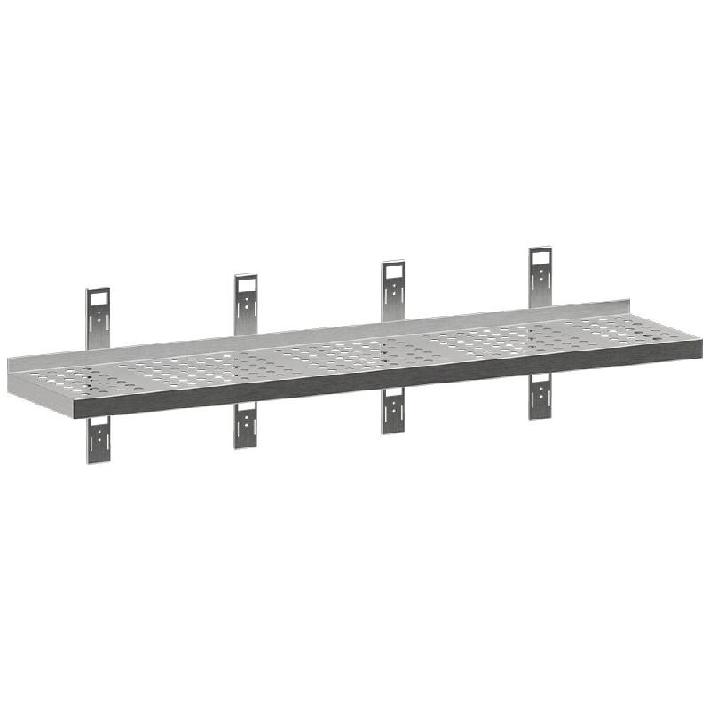 Diamond - Etagère murale perforée, 4 consoles et 4 crémaillères - réf. G183-SE3 - AKS-G183-SE3_0