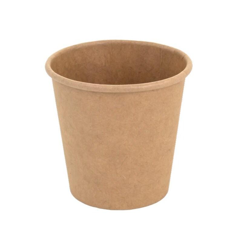 Emballage alimentaire rond 750ml en carton kraft avec couvercle 25un - marron 6621328_0