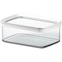 ESMA BOÎTE À PROVISIONS OPTIMA, 4,4 LITRES,TRANSPARENT/BLANC - LOT DE 2