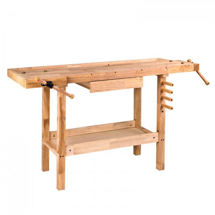 Etabli simple menuisier bois 1370 x 500 x 860 mm_0