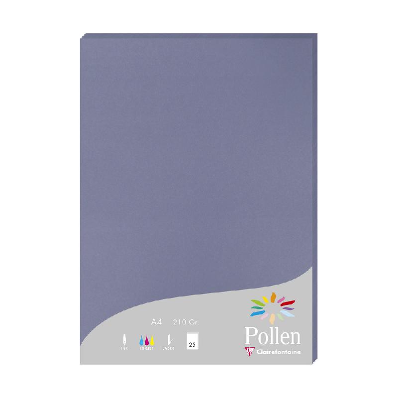 ETUI DE 25 FEUILLES POLLEN 210X297 210G/M2 - MYOSOTIS - LOT DE 2