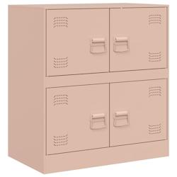 Helloshop26 - Buffet bahut commode armoire meuble de rangement organisateur cuisine salle de séjour salon 67 x 39 x 73 cm acier Rose 02_0036206 - 300_0