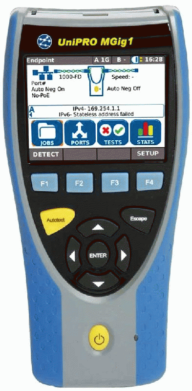 TESTEUR DE TRAFFIC ETHERNET, RJ45 & OPTIQUE, ACCÈS WAN ET METRO ETHERNET - IDNUNIPROMGIG1PLUS
