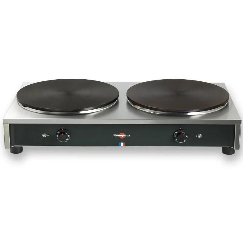 Krampouz Crêpière électrique double Standard  ø 35 cm - argenté CSCA7AA-KR_0