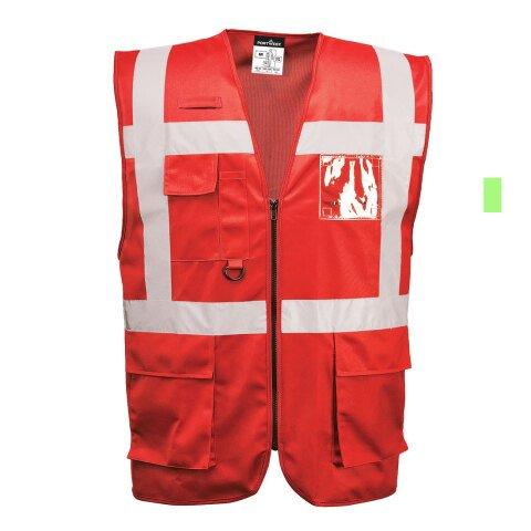 LOT DE 3 - PORTWEST F476 IONA GILET EXECUTIVE ROUGE - TAILLE XL