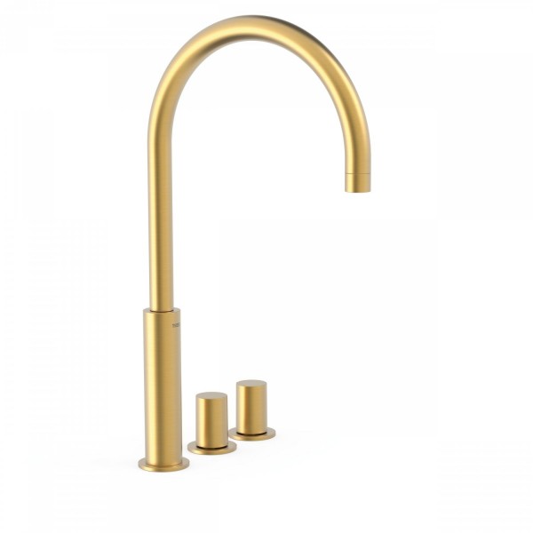 MITIGEUR DE LAVABO SUR GORGE OR MAT STUDY COLORS - TRES 06110502OM