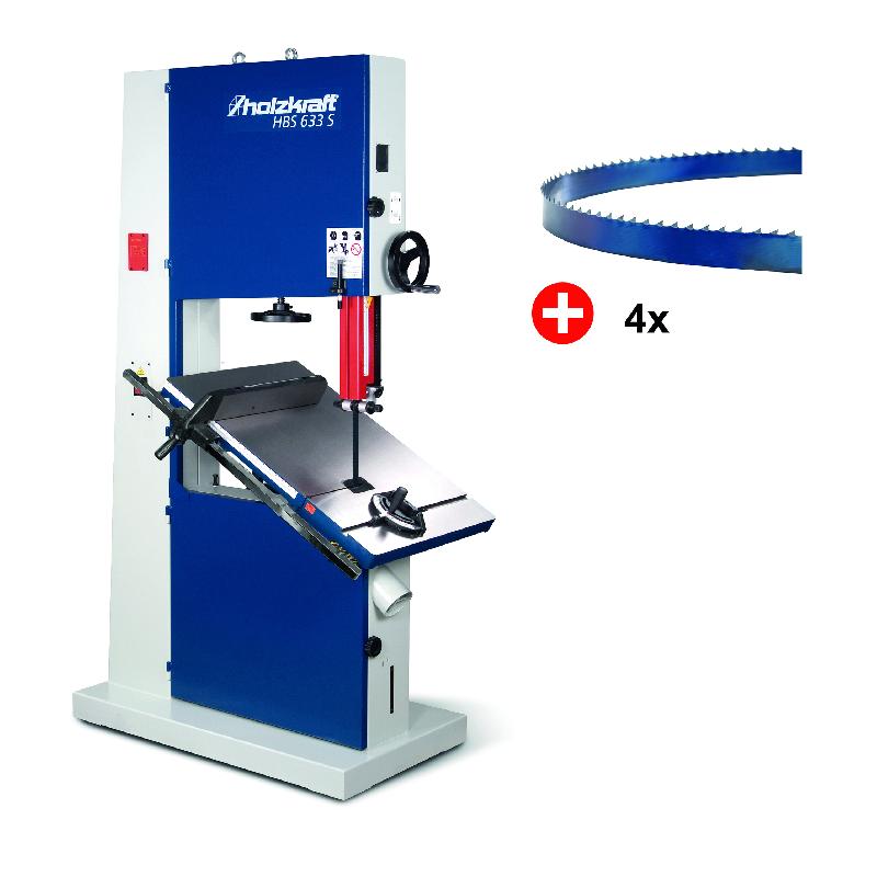 Pack scie à ruban verticale bois HBS633S avec 5 lames de scie Holzkraft PACK HBS633S_0