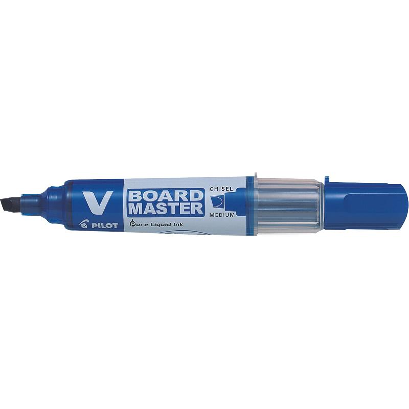 PILOT - Ecriture - Marqueur tableau blanc V-Board Master pointe biseautée moyen bleu - 5081703_0
