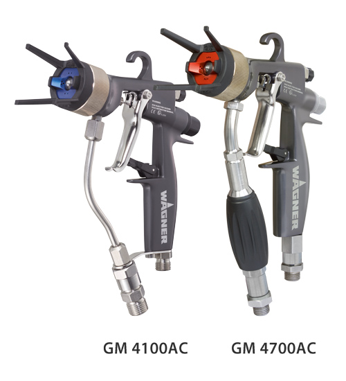 Pistolets à peinture industriels GM4100AC et GM4700AC - ultra légers et ergonomiques - 160 à 250 bars_0