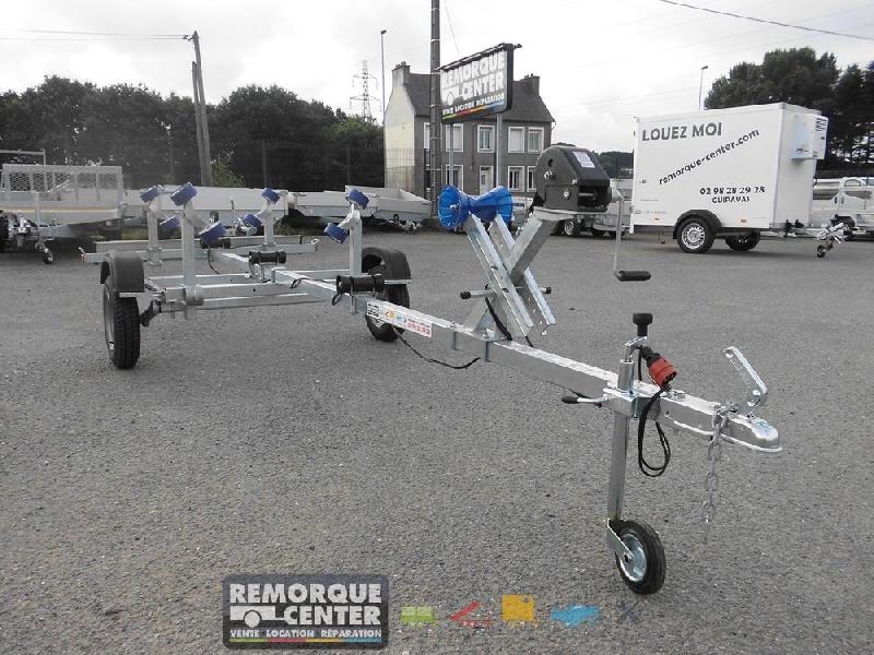 Porte-bateau pneumatique multirouleaux SW225 - roue 10' PTAC : 360Kg - 1 essieu - Reference G380PT18 13 pouces_0