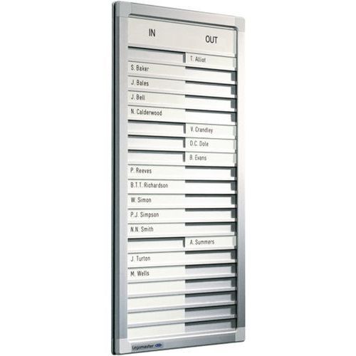 PROFESSIONAL TABLEAUX D'ABSENCE 54X26CM BLANC - LEGAMASTER