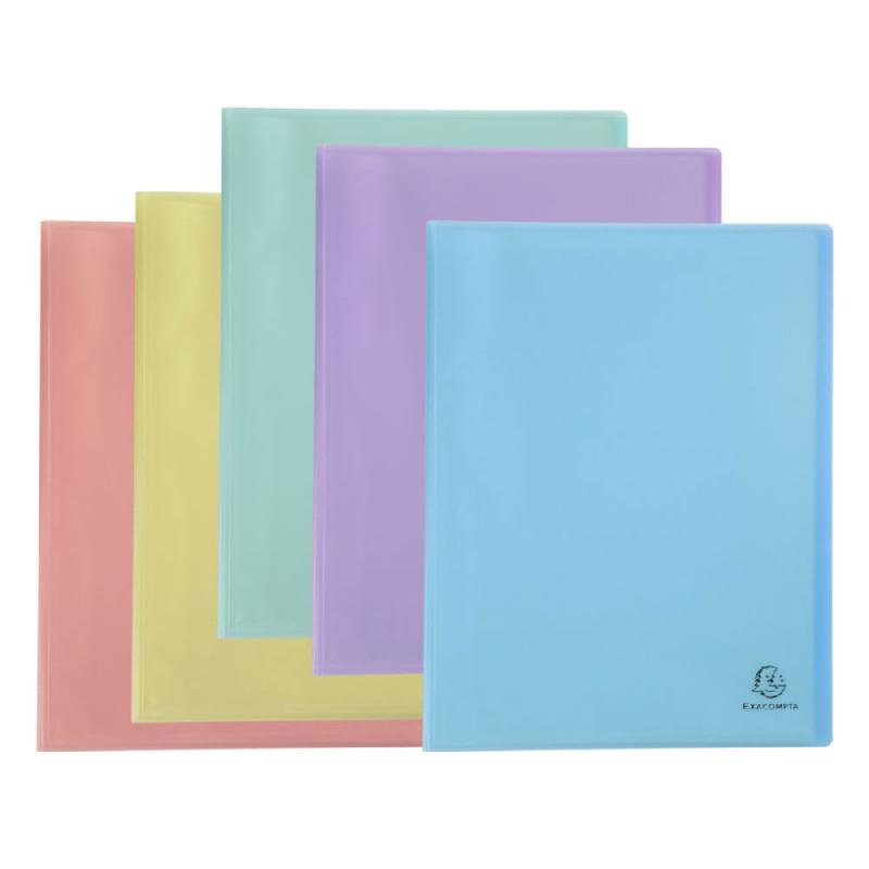 PROTEGE-DOCUMENTS EXACOMPTA A4 CHROMALINE 20 POCHETTES - COLORIS ASSORTIS PASTEL