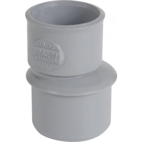 RÉDUCTION PVC EXTÉRIEUR EXCENTRÉE MÂLE / FEMELLE Ø 63 Ø 50 - IL1 NICOLL