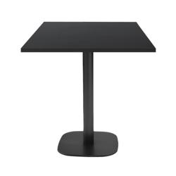 Restootab - Table 70x70cm - modèle Round noir - noir fonte 3760371511280_0