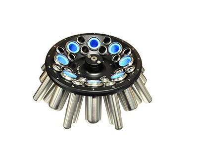 Rotor à angle fixe en aluminium pour 8 tubes de 50 ml ou 16 tubes de 15 ml - Ref.: GLH025_0