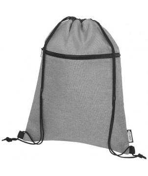 SAC À DOS ROSS EN RPET AVEC CORDON DE SERRAGE 5L - GRIS MOYEN CHINÉ - SACS À DOS PUBLICITAIRES PERSONNALISÉS
