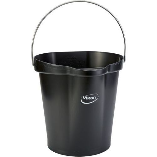 SEAU GRADUÉ BEC VERSEUR 12 L NOIR - VIKAN